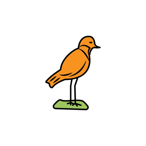 Plover Line Icon Signs Symbols Can Used Web Logo Mobile — 图库矢量图片