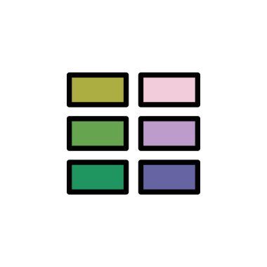 gutter icon. Can be used for web, logo, mobile app, UI, UX on white background colored icon