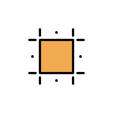 print guides, crop icon. Can be used for web, logo, mobile app, UI, UX on white background colored icon