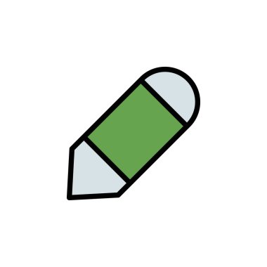 pencil tool icon. Can be used for web, logo, mobile app, UI, UX on white background colored icon