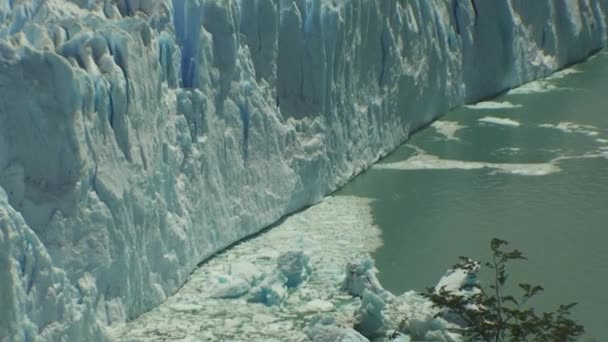 Дивовижні льоду Perito Moreno льодовик в Патагонії, Аргентина — стокове відео