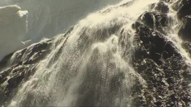Waterfall in Patagonia — Stock Video