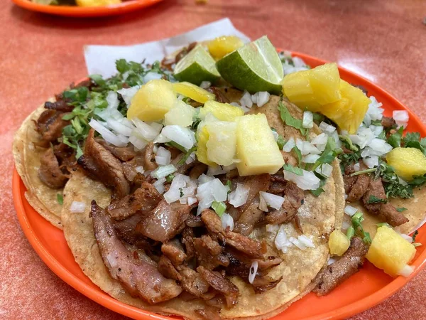 Tacos Mexicanos Pastor — Foto de Stock