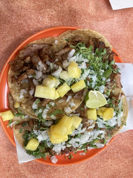 Mexican Tacos Pastor — 스톡 사진