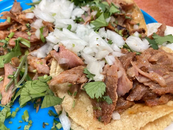 Mexican Suadero Meat Tacos — Foto de Stock