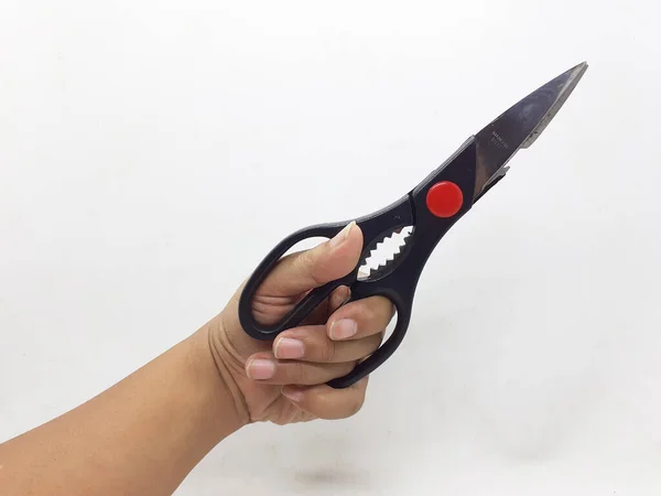 Pair Scissors Knife Cutting Craftmanship Cooking — Stock Photo, Image