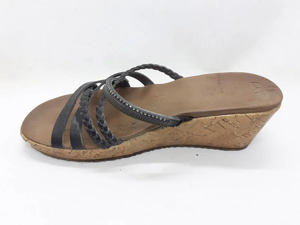 Eine Reihe Von Sandalen Und Schuhen Für Mehrere Zwecke Auf — Stockfoto