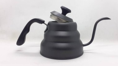 Porselen ve metal Geleneksel Antik Antika Antika Retro Kettle Çaydanlık Temiz Fotoğraf Beyaz Ayıklanmış Arkaplan Grafik Kaynaklar