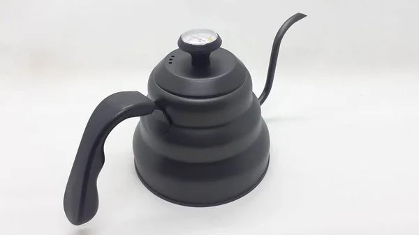 Porslin Och Metall Traditionell Antikvitet Vintage Retro Vattenkokare Tea Pot — Stockfoto