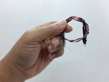 Led şerit bobin beyaz izole. Elektrikli diyot şerit.