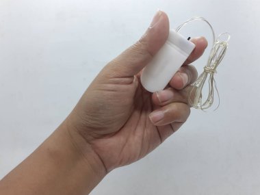 Led şerit bobin beyaz izole. Elektrikli diyot şerit.