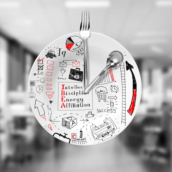 Strategia. Pranzo di lavoro — Foto Stock