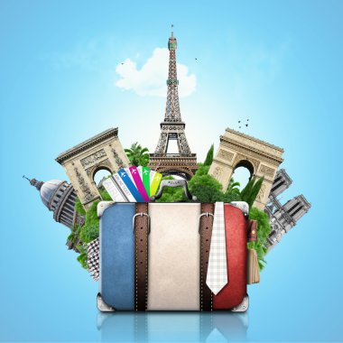 Paris, retro çanta Fransa ve Etkinlikler