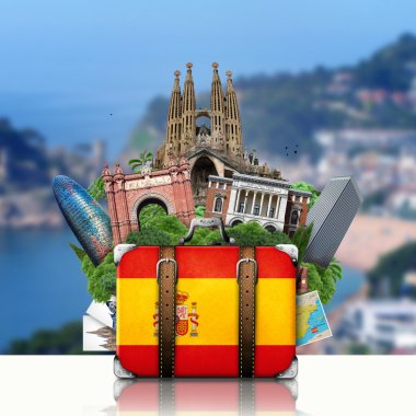 İspanya, yerlerinden madrid ve barcelona, seyahat