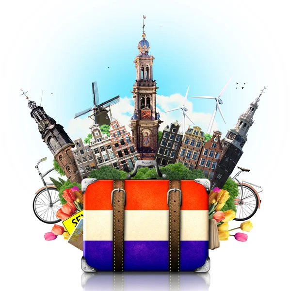 Holland, amsterdam landmärken, resa — Stockfoto