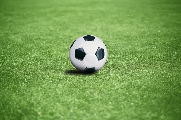 Football pitch with the ball — Stock Photo, Image