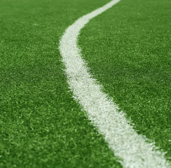 Fußballplatz mit dem Ball — Stockfoto