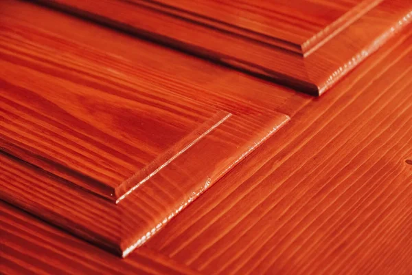 Dřevěné prvky z mahagonu lakované jako pozadí textury — Stock fotografie