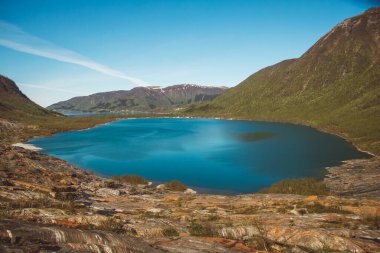 Norveç, Helgeland 'daki Svartisvatnet Gölü, Svartisen buzulundan