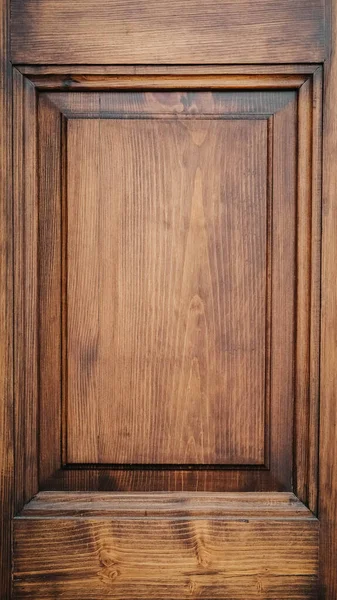 桃花心木制成的老式木门元件 — 图库照片
