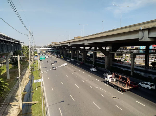 Vibhavadi Rangsit Road Bangkok Thailand November 2021 Route Naar Rangsit — Stockfoto