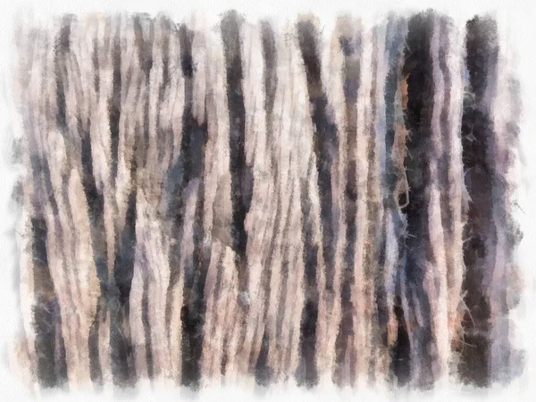 Υφή Του Φλοιού Της Ζωγραφικής Ιμπρεσιονιστής Εικονογράφηση Στυλ Δέντρο Ακουαρέλα — Φωτογραφία Αρχείου