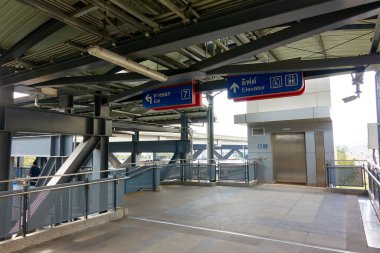 SRT Dark Red Line (Kheha Station) Bangkok THAILAND-January 04 2022 Kheha Dark Red Line Station The construction is expected to be completed by 2020.on January 04 2022.