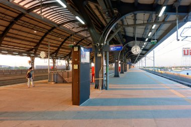 SRT Dark Red Line Bangkok THAILAND-January 07 2022:Dark Red Line Station Rangsit Station.on Bangkok THAILAND-January 07 2035