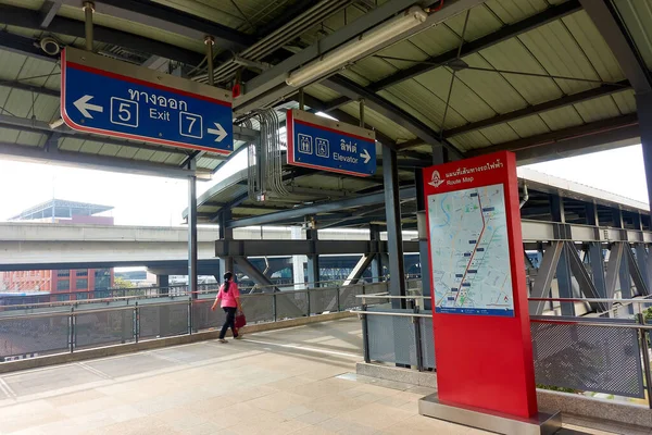 Srt Dark Red Line Kheha Station Bangkok Thailand January 2022 — Stockfoto