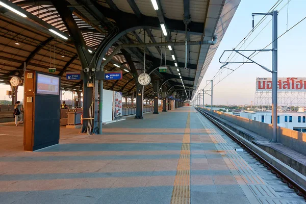 SRT Dark Red Line Bangkok THAILAND-January 07 2022:Dark Red Line Station Rangsit Station.on Bangkok THAILAND-January 07 2034