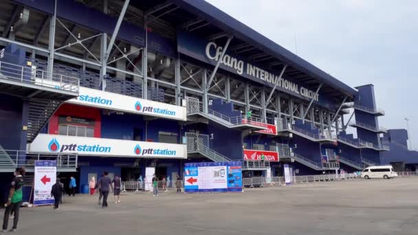 Buriram国际赛道Buriram Thailand 2022年1月22日 Buriram马拉松赛是由Buriram United主席兼Chang International Circui执行总裁Newin Chidchob先生创建的 — 图库视频影像