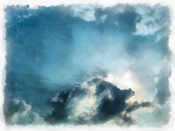 인상적 그림을 하늘의 수채화 — 스톡 사진