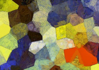 Soyut yağlı boya tablosu. Tasarımlar yaratmak için empresyonist stil..