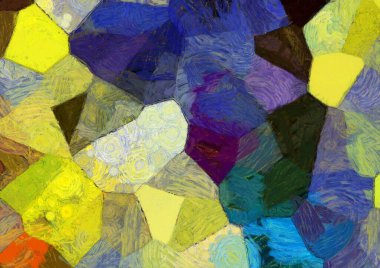 Soyut yağlı boya tablosu. Tasarımlar yaratmak için empresyonist stil..