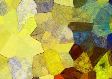 Soyut yağlı boya tablosu. Tasarımlar yaratmak için empresyonist stil..