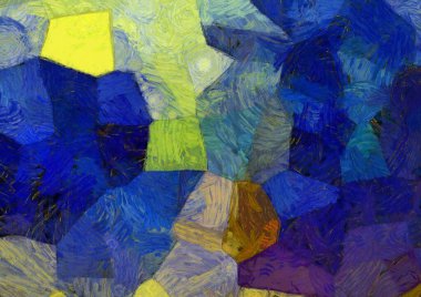 Soyut yağlı boya tablosu. Tasarımlar yaratmak için empresyonist stil..