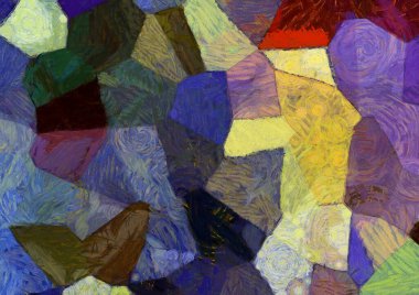 Soyut yağlı boya tablosu. Tasarımlar yaratmak için empresyonist stil..