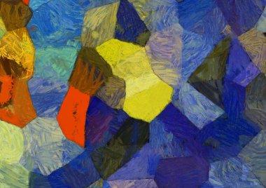 Soyut yağlı boya tablosu. Tasarımlar yaratmak için empresyonist stil..