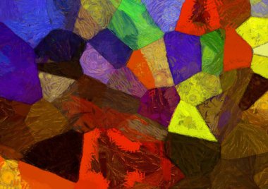 Soyut yağlı boya tablosu. Tasarımlar yaratmak için empresyonist stil..