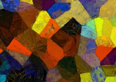 Soyut yağlı boya tablosu. Tasarımlar yaratmak için empresyonist stil..