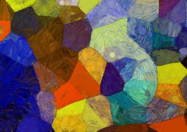 Soyut yağlı boya tablosu. Tasarımlar yaratmak için empresyonist stil..