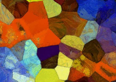 Soyut yağlı boya tablosu. Tasarımlar yaratmak için empresyonist stil..