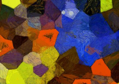 Soyut yağlı boya tablosu. Tasarımlar yaratmak için empresyonist stil..