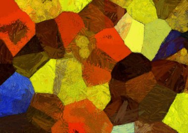 Soyut yağlı boya tablosu. Tasarımlar yaratmak için empresyonist stil..