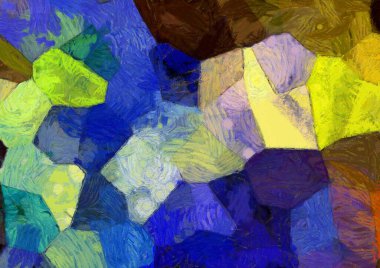 Soyut yağlı boya tablosu. Tasarımlar yaratmak için empresyonist stil..