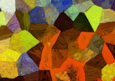 Soyut yağlı boya tablosu. Tasarımlar yaratmak için empresyonist stil..