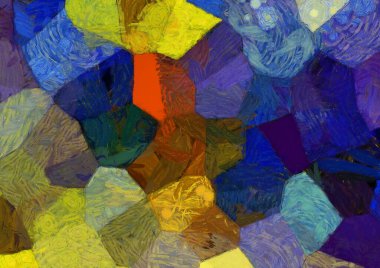 Soyut yağlı boya tablosu. Tasarımlar yaratmak için empresyonist stil..