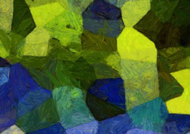 Soyut yağlı boya tablosu. Tasarımlar yaratmak için empresyonist stil..