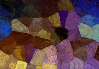 Soyut yağlı boya tablosu. Tasarımlar yaratmak için empresyonist stil..