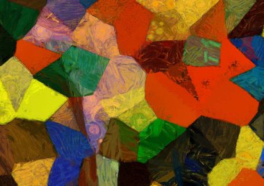 Soyut yağlı boya tablosu. Tasarımlar yaratmak için empresyonist stil..